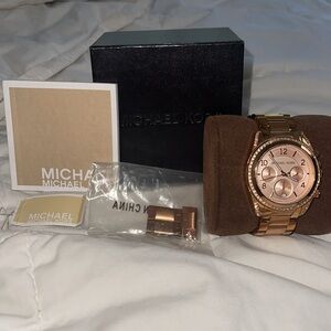 Michael Kors Rose Gold Watch- with all Original Packaging!